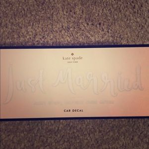 Just married car decal 💍